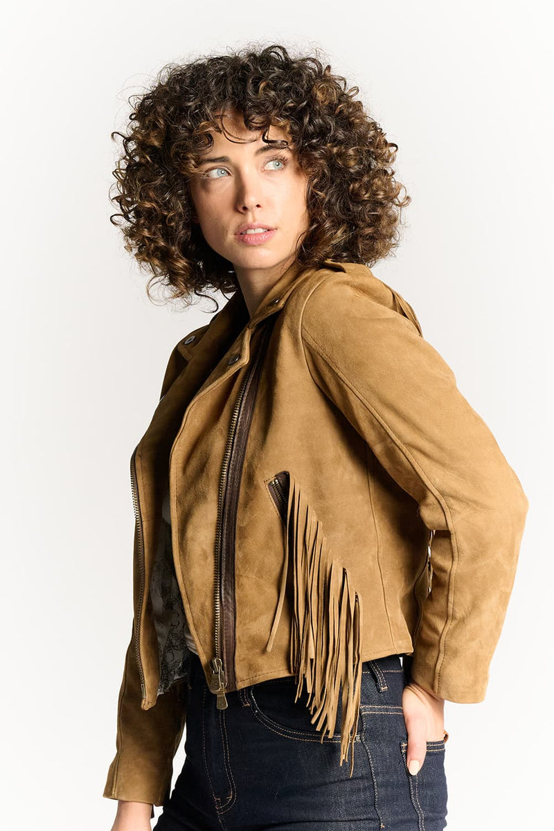 Chiodo Donna Frange Camoscio donna Barone firenze - 7