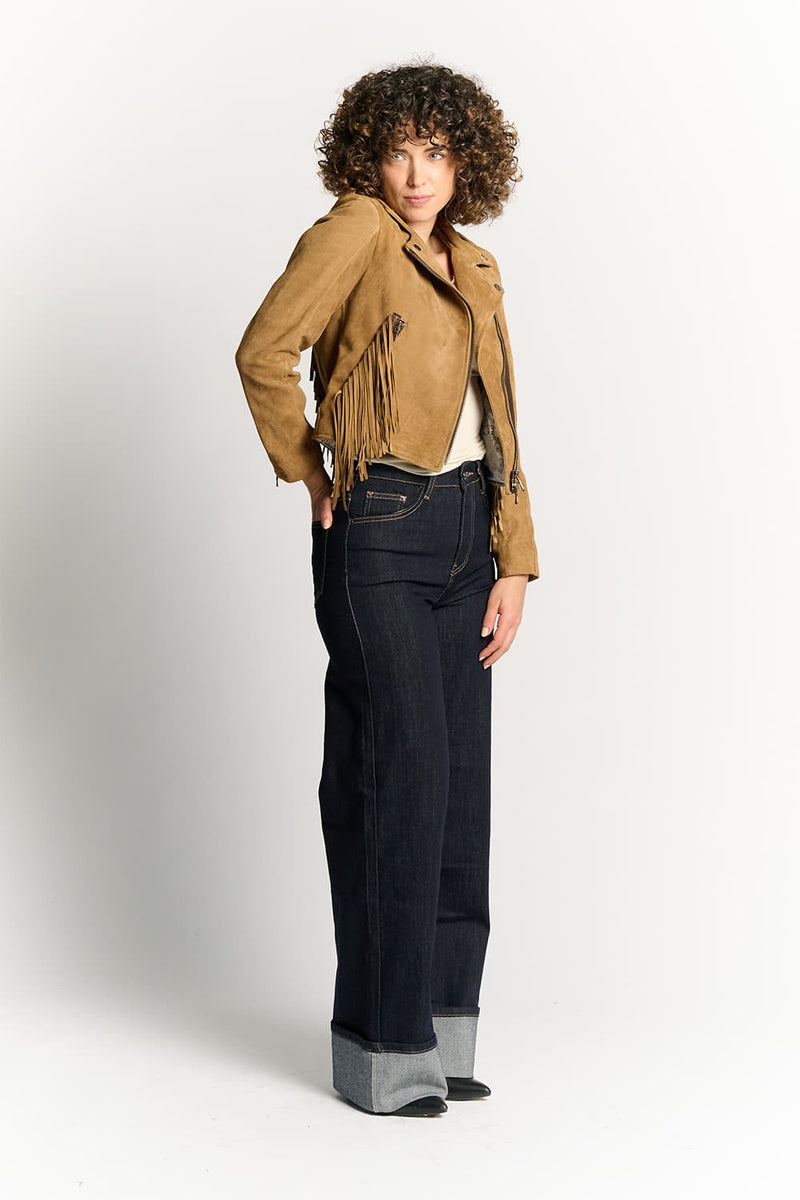Chiodo Donna Frange Camoscio donna Barone firenze - 10