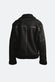 Chiodo Gold Shearling Style Donna Nero unisex Barone firenze - 5