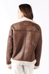 Chiodo Gold Shearling Style Donna Testa di Moro unisex Barone firenze - 8