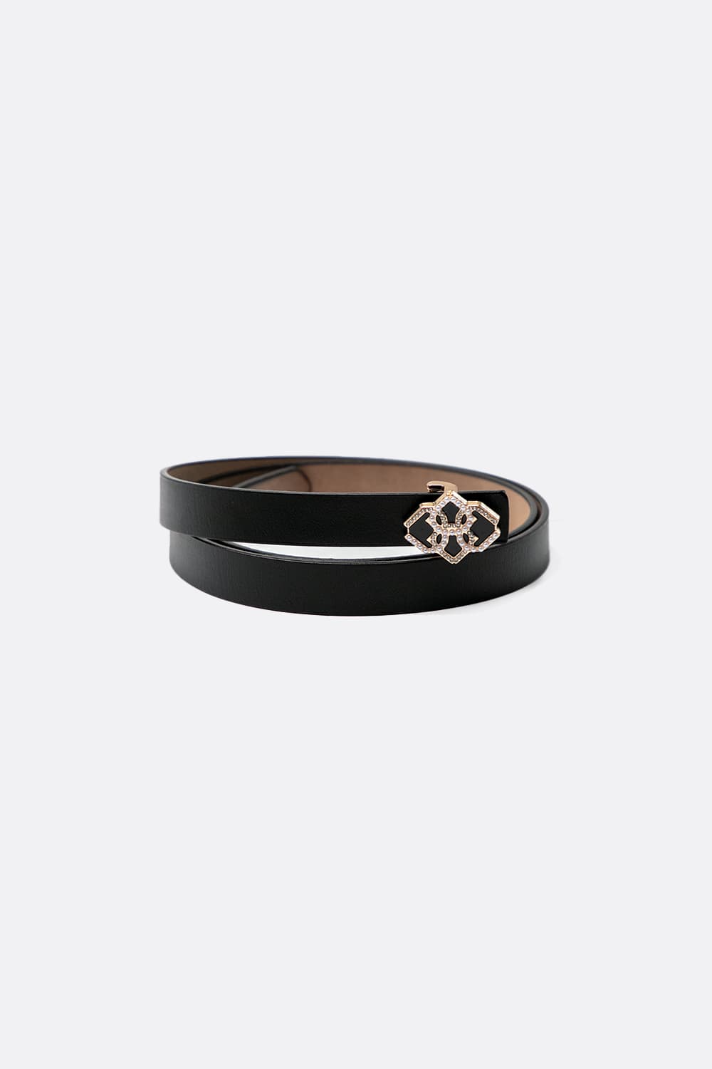 Cintura Mini Logo Nero donna Barone firenze - 1