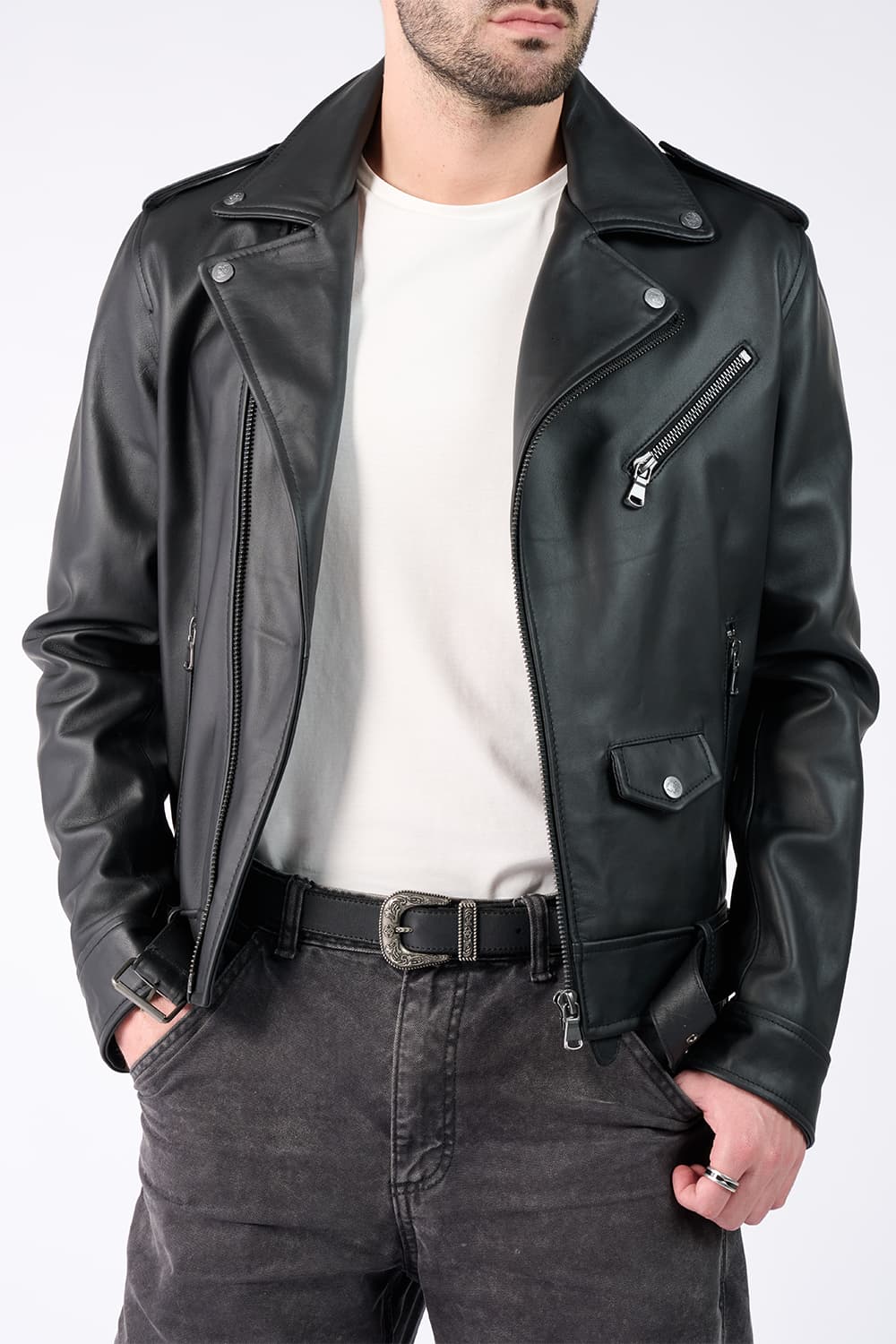 Cintura Dallas 100% vera pelle Made in Italy - Barone Firenze
