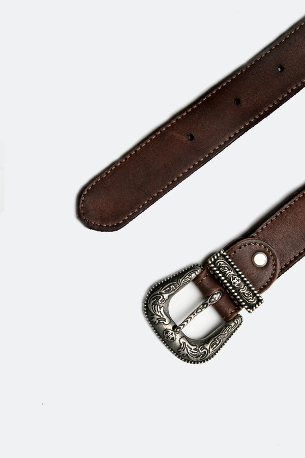 Cintura Dallas Donna Testa di moro/Argento unisex Barone firenze