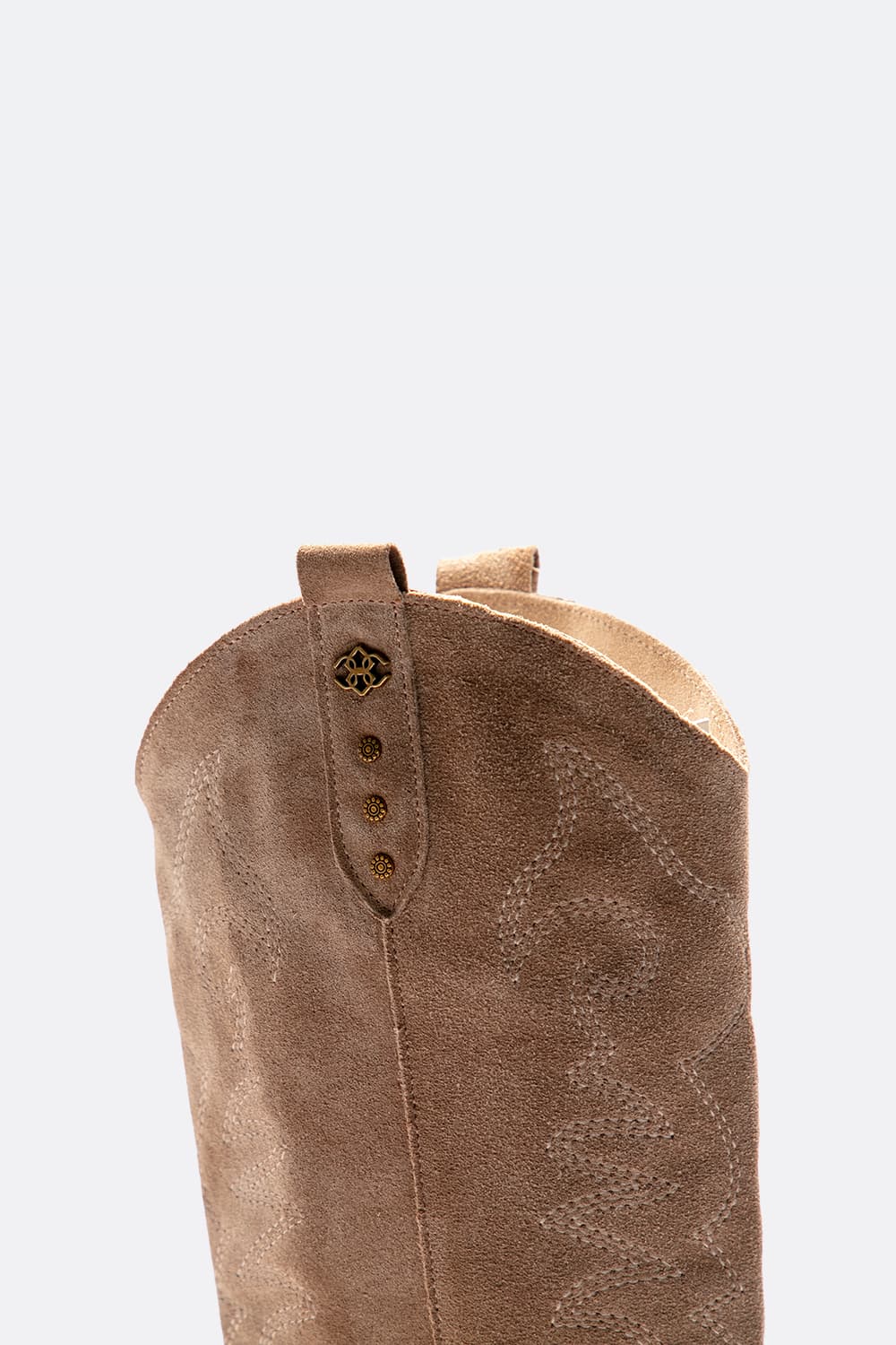 Stivali Texani Dante Camoscio Beige donna Barone firenze - 3