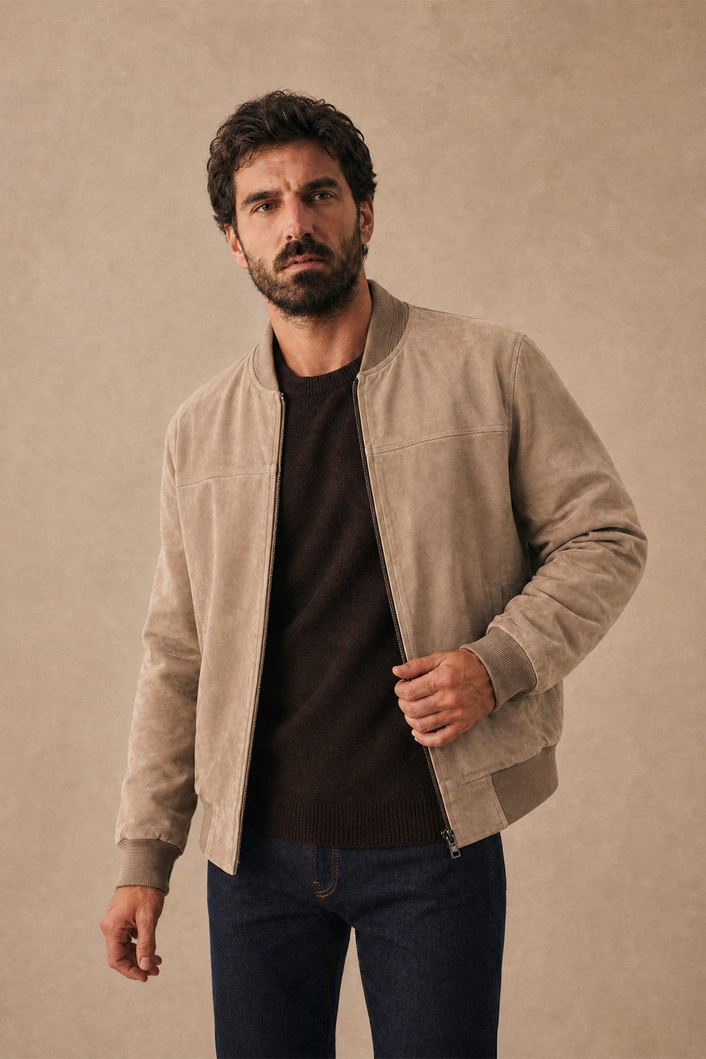 David Camoscio Taupe unisex Barone firenze - 3