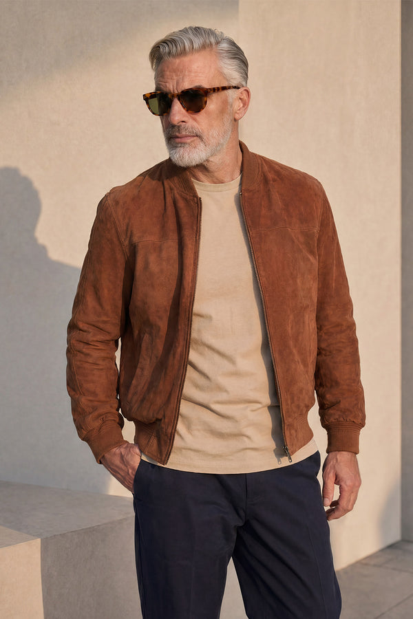 David Camoscio Cognac Scuro unisex Barone firenze