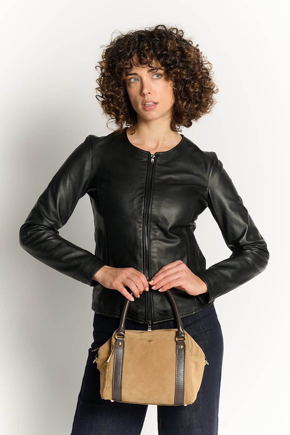 Divina camoscio taupe e testa di moro - Barone Firenze