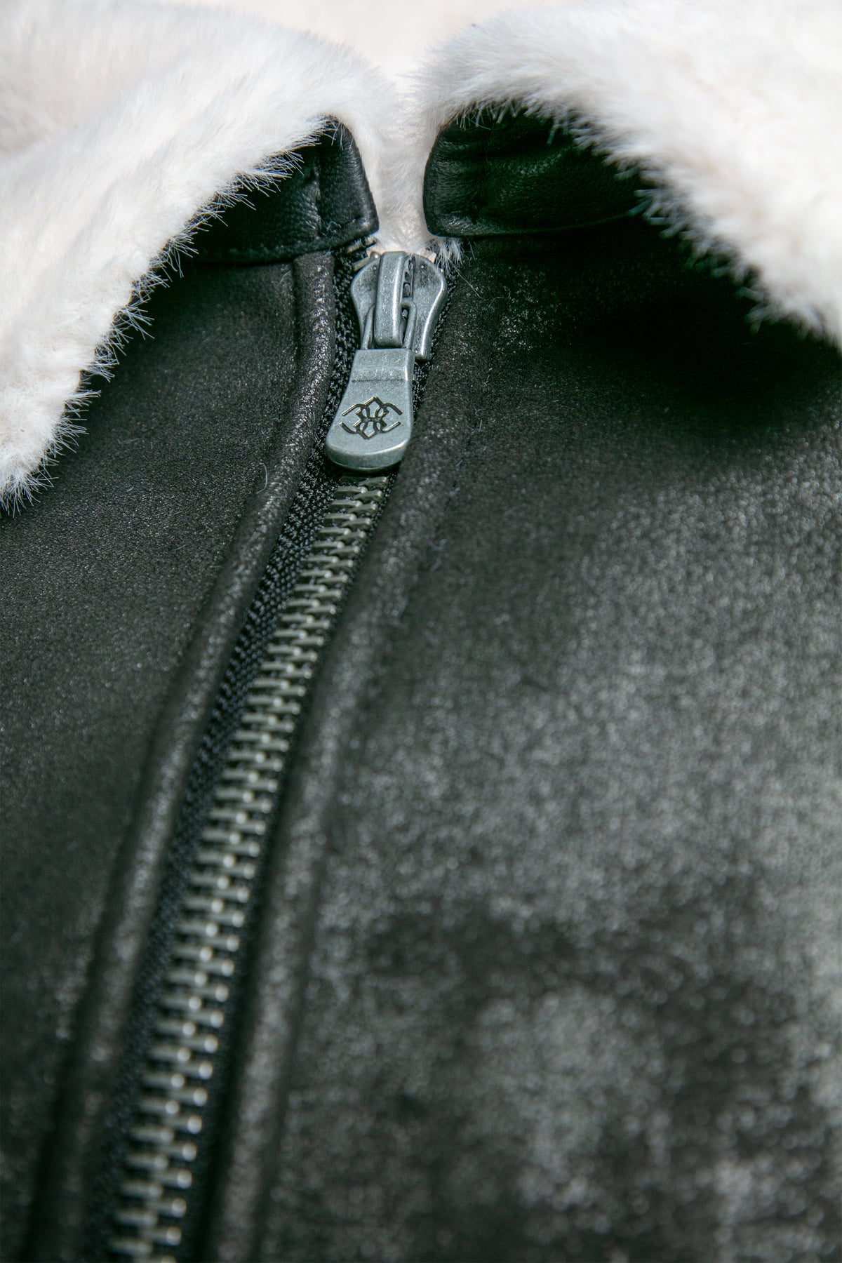 Elton Gold Colletto Shearling Style Nero Panna uomo Barone firenze - 2