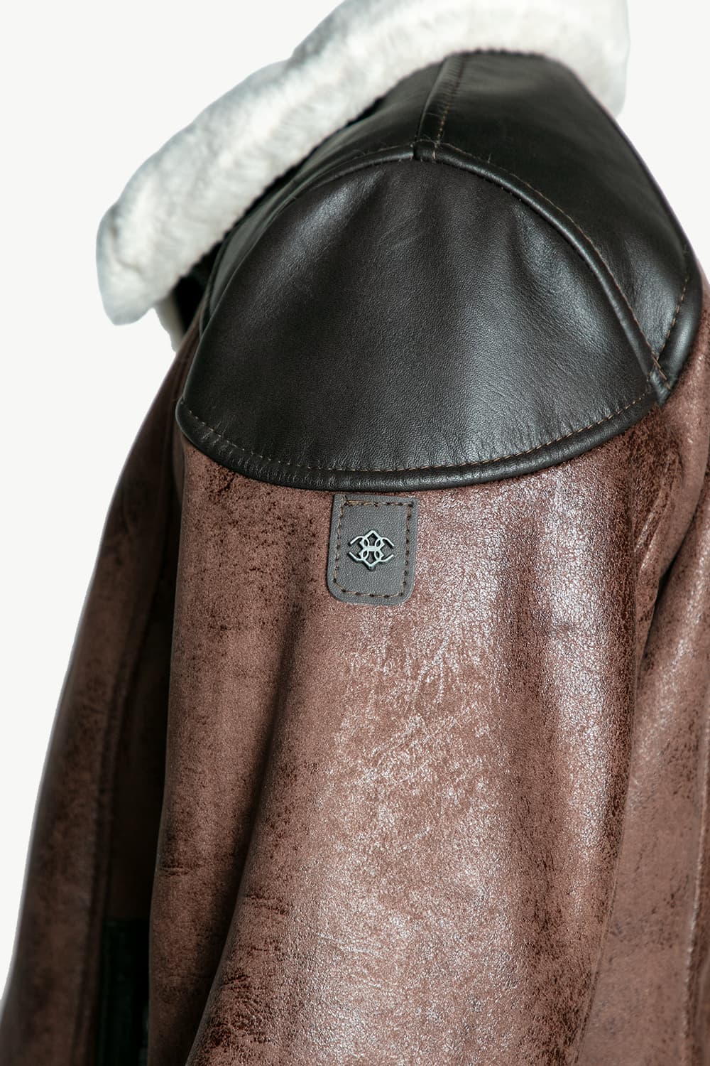 Elton Gold Colletto Shearling Style Testa di moro uomo Barone firenze - 11