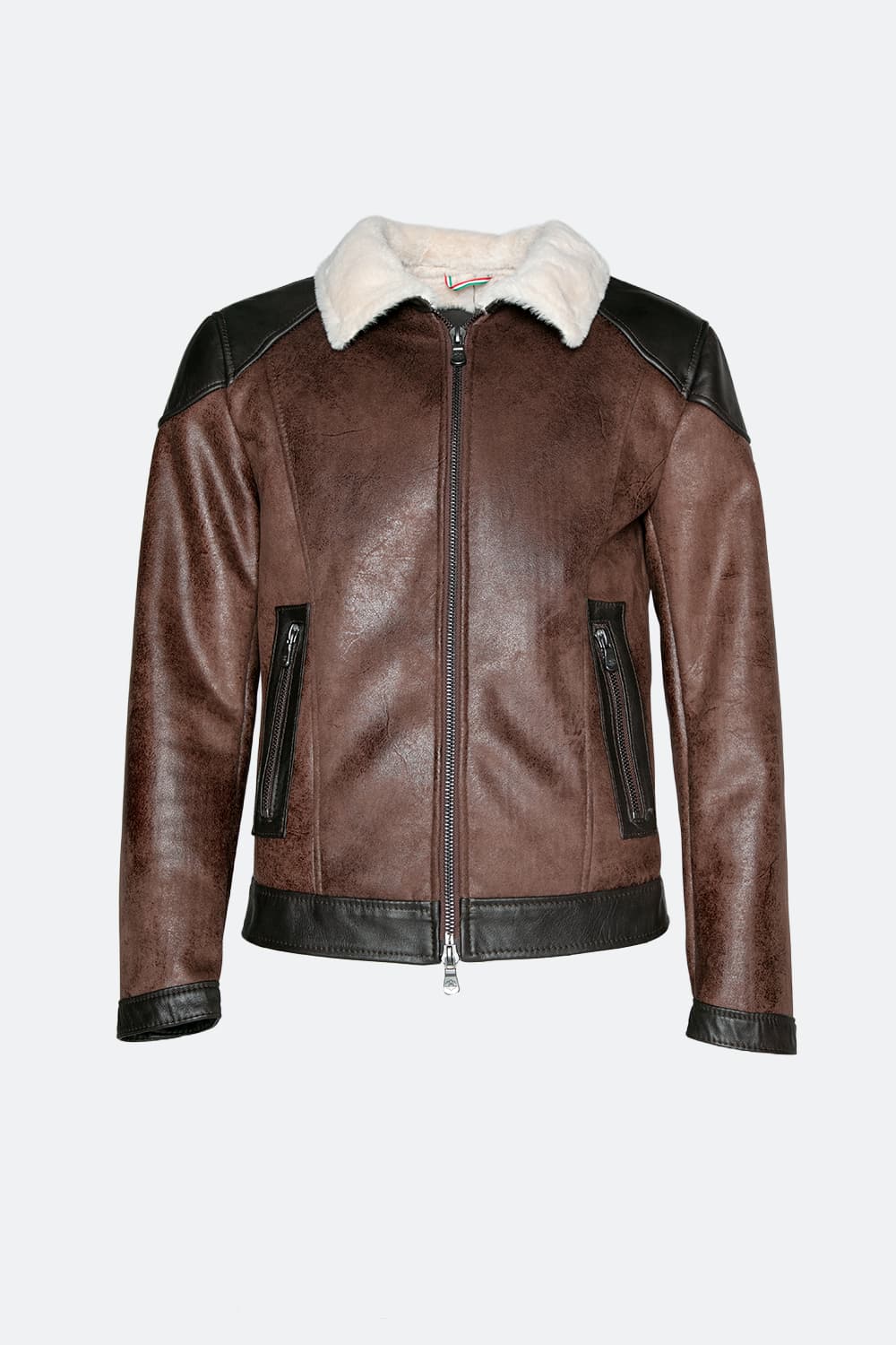 Elton Gold Colletto Shearling Style Testa di moro uomo Barone firenze - 2