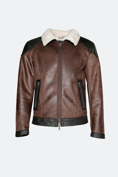 Elton Gold Colletto Shearling Style Testa di moro