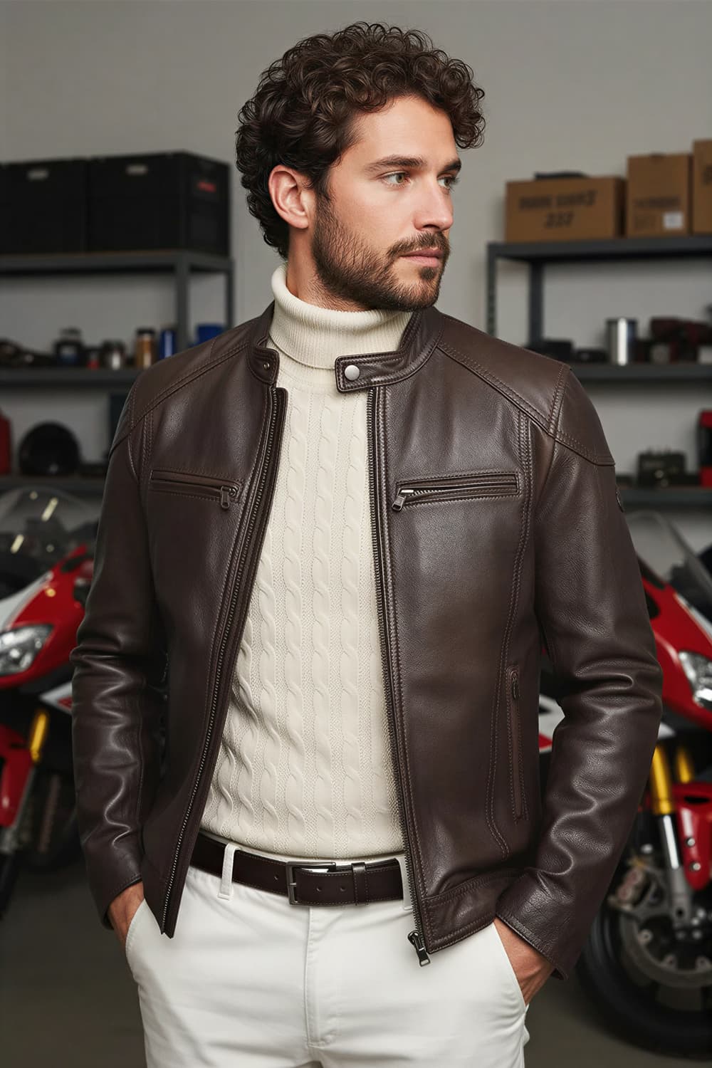 Elton Gold Nappa giacca uomo 100% vera pelle Made in Italy - Barone Firenze