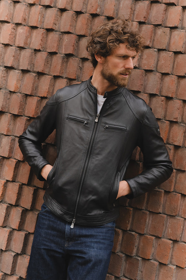 Elton Gold Nappa Nero uomo Barone firenze