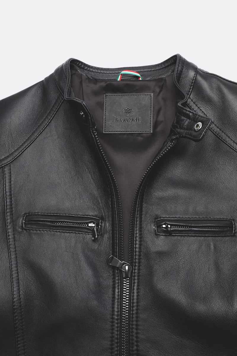 Elton Gold Nappa Nero uomo Barone firenze - 8