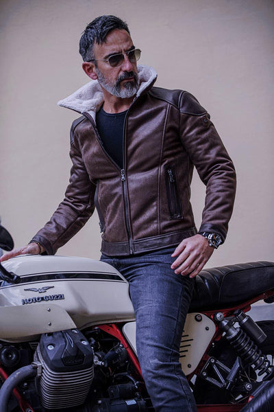 Elton Gold Colletto Shearling Style Testa di moro