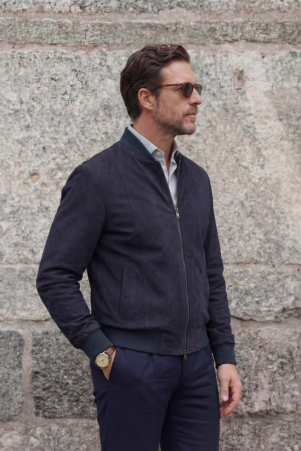 Enrico Camoscio Blu uomo Barone firenze