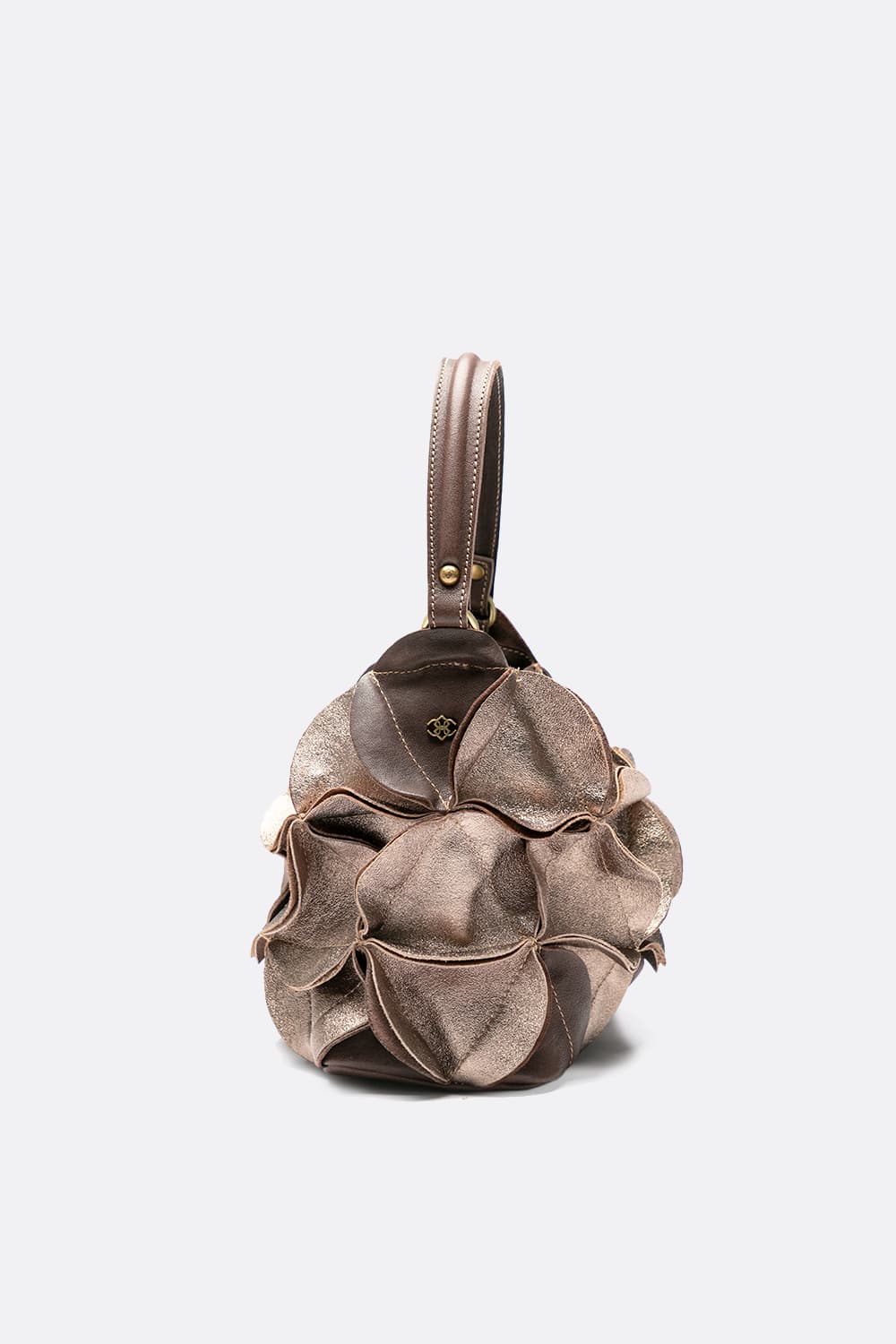 Fiore Laminata Beige donna Barone firenze - 3