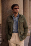 Francesco Oleato Sahariana Verde uomo Barone firenze - 3