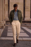 Francesco Oleato Sahariana Verde uomo Barone firenze - 7