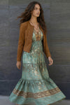 Abito Lungo Gipsy Turchese donna Barone firenze - 3