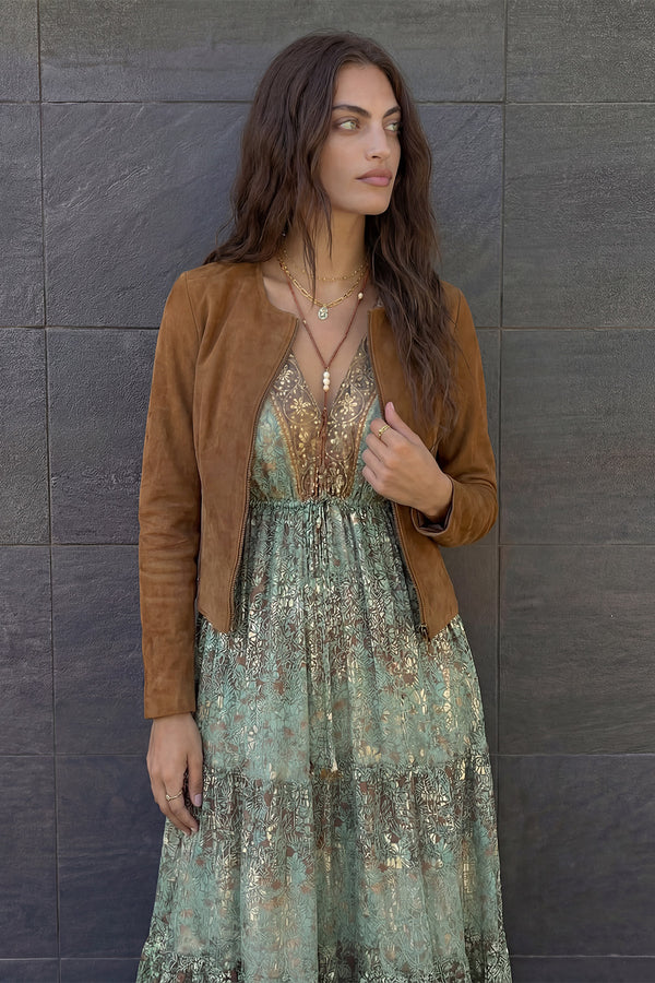 Abito Lungo Gipsy Turchese donna Barone firenze