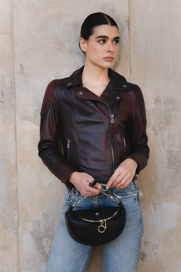 Marsupio Bea Nero donna Barone firenze