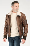 Giacca Aviatore Uomo Testa di Moro Shearling Style uomo Barone firenze - 4