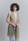 Gilet Macramè Oliva donna Barone firenze - 1