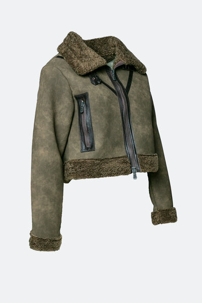Ginevra Shearling Style Verde