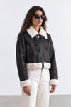 Ginevra Shearling Style Nero donna Barone firenze - 4