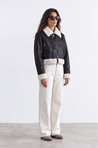 Ginevra Shearling Style Nero