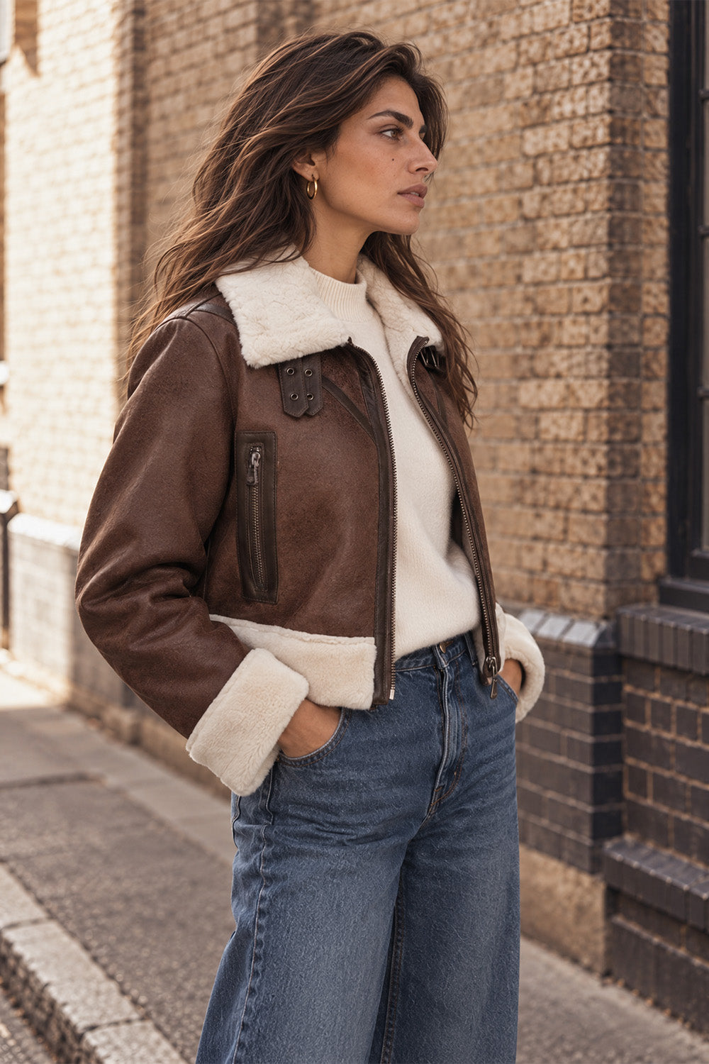 Ginevra Shearling Style Testa di Moro donna Barone firenze - 3