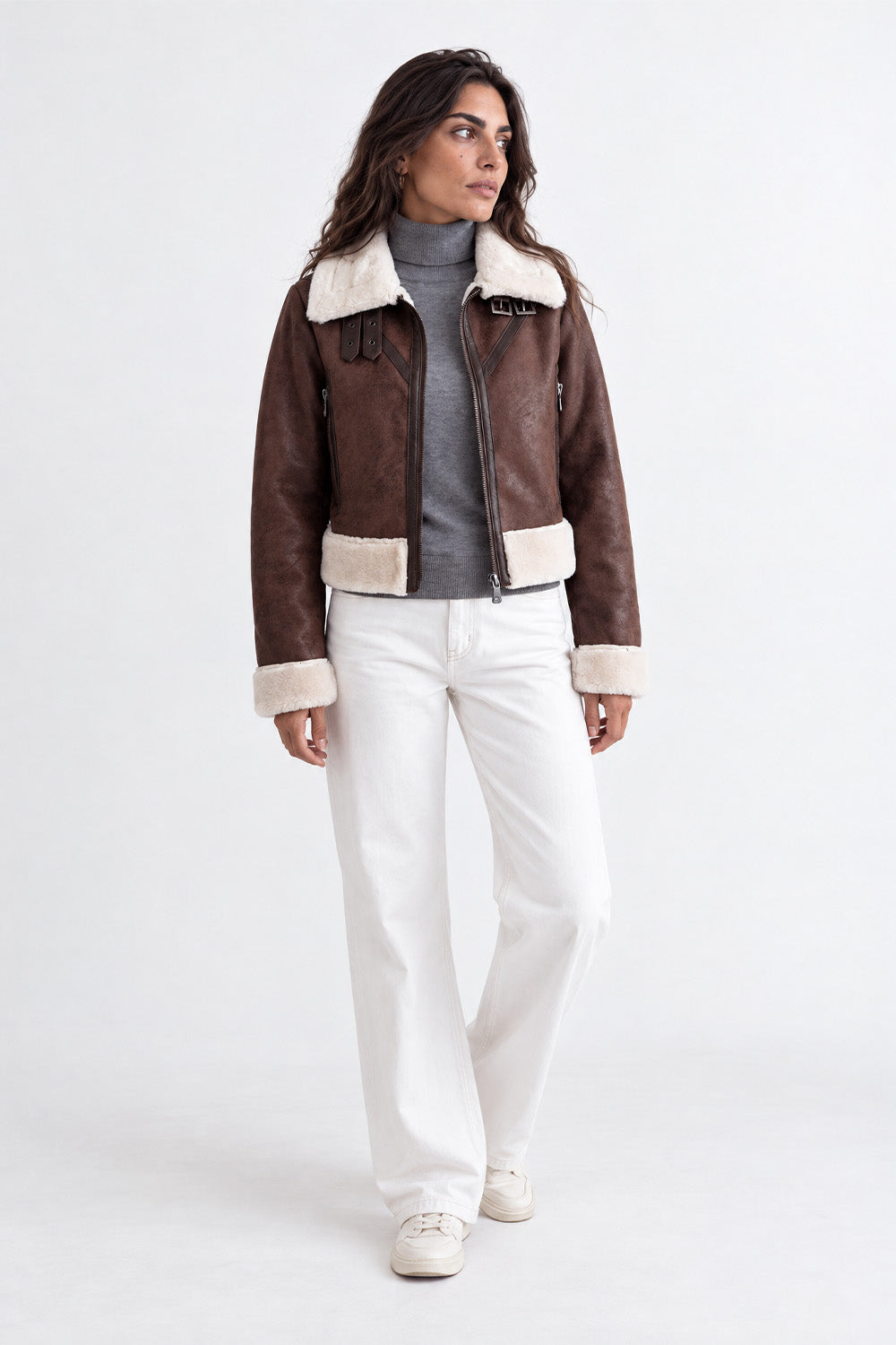 Ginevra Shearling Style Testa di Moro donna Barone firenze - 7