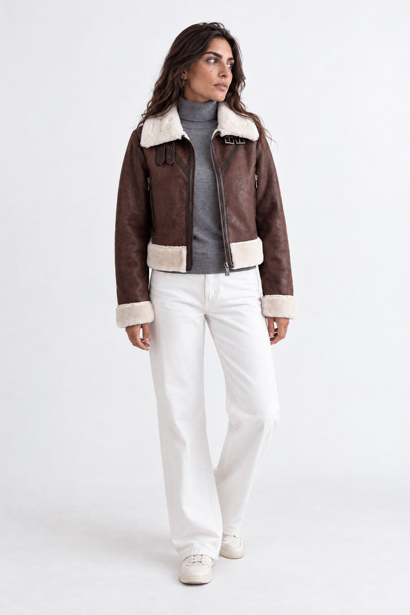 Ginevra Shearling Style Testa di Moro donna Barone firenze - 7