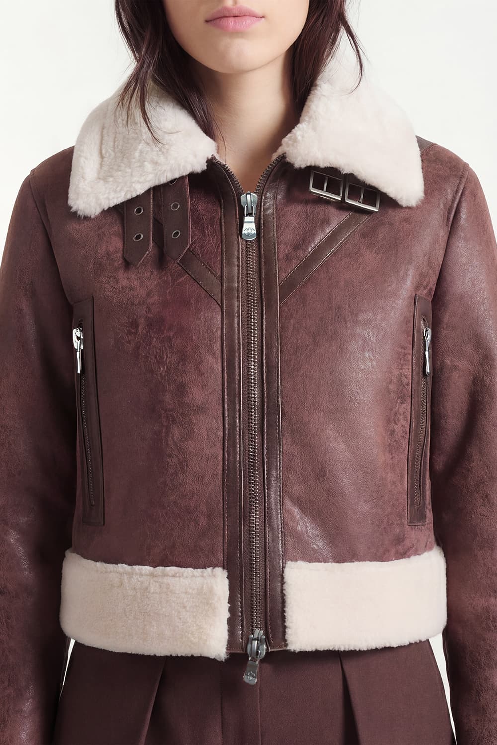 Ginevra Shearling Style Testa di Moro donna Barone firenze - 6
