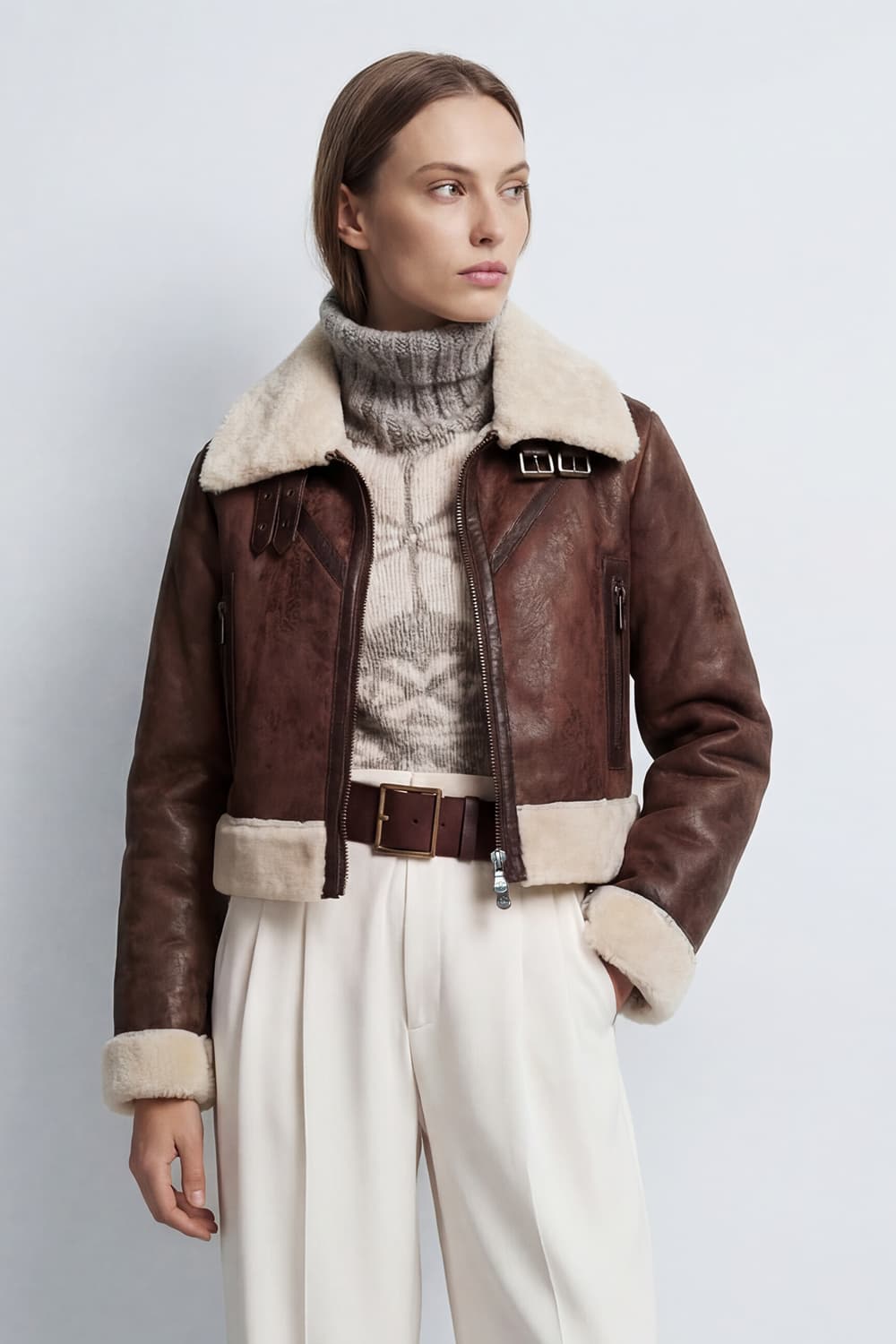 Ginevra Shearling Style Testa di Moro donna Barone firenze - 1