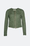 Ire Corto Camoscio Sfoderato Verde donna Barone firenze - 2