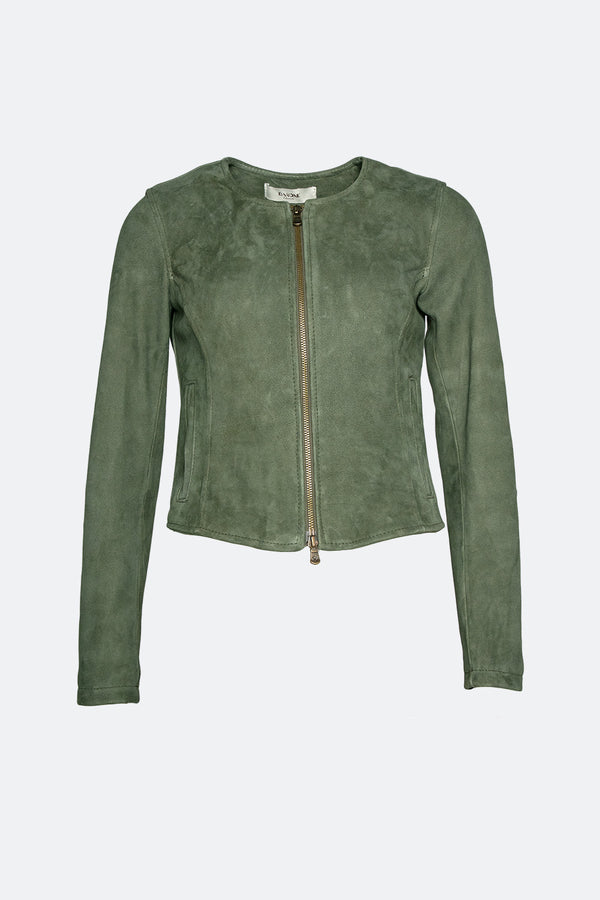 Ire Corto Camoscio Sfoderato Verde donna Barone firenze