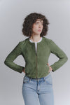 Ire Corto Camoscio Sfoderato Verde donna Barone firenze - 3