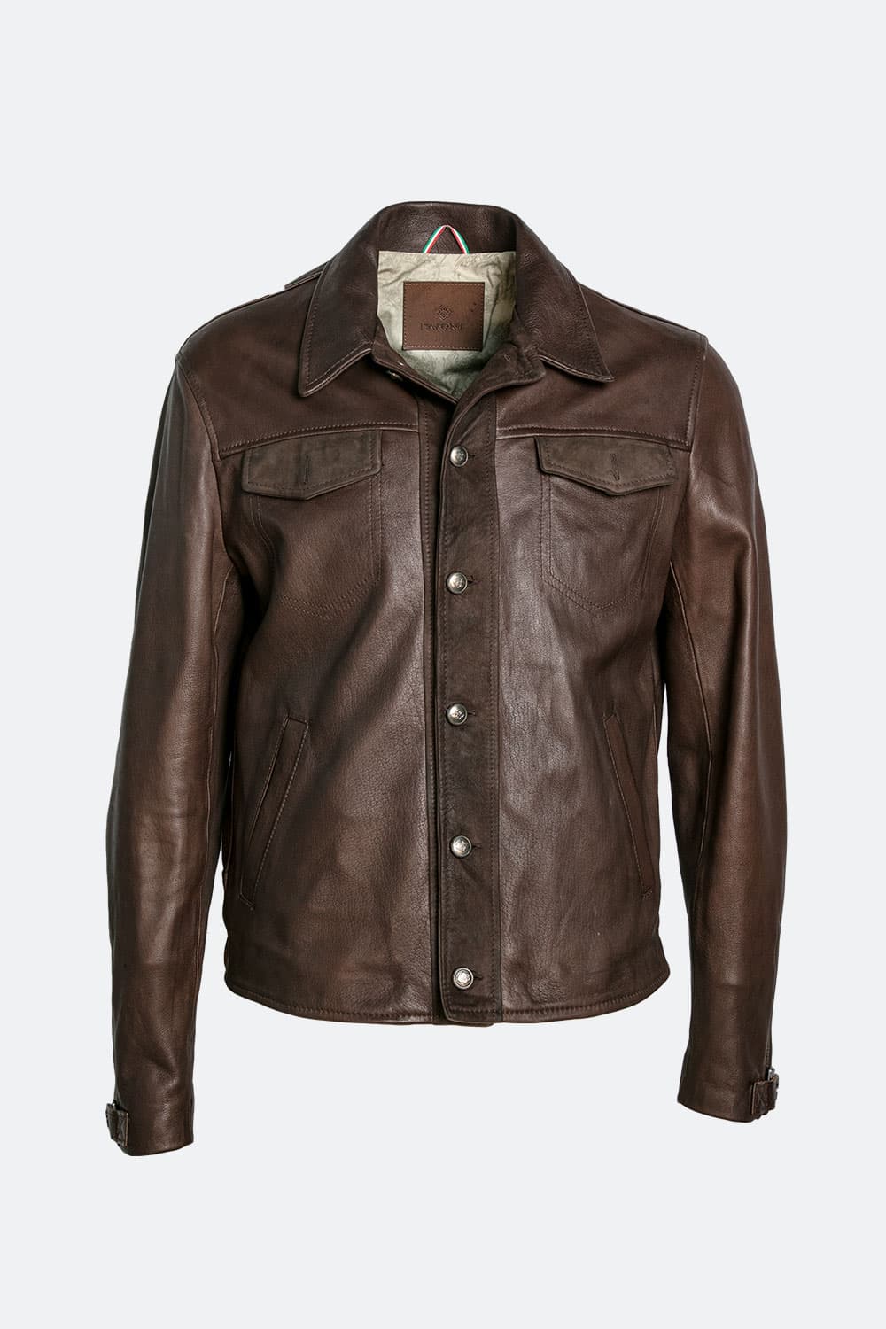 Leo Vegetale giacca uomo 100% vera pelle Made in Italy - Barone Firenze