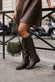 Bea Camoscio Borchie Verde donna Barone firenze - 2