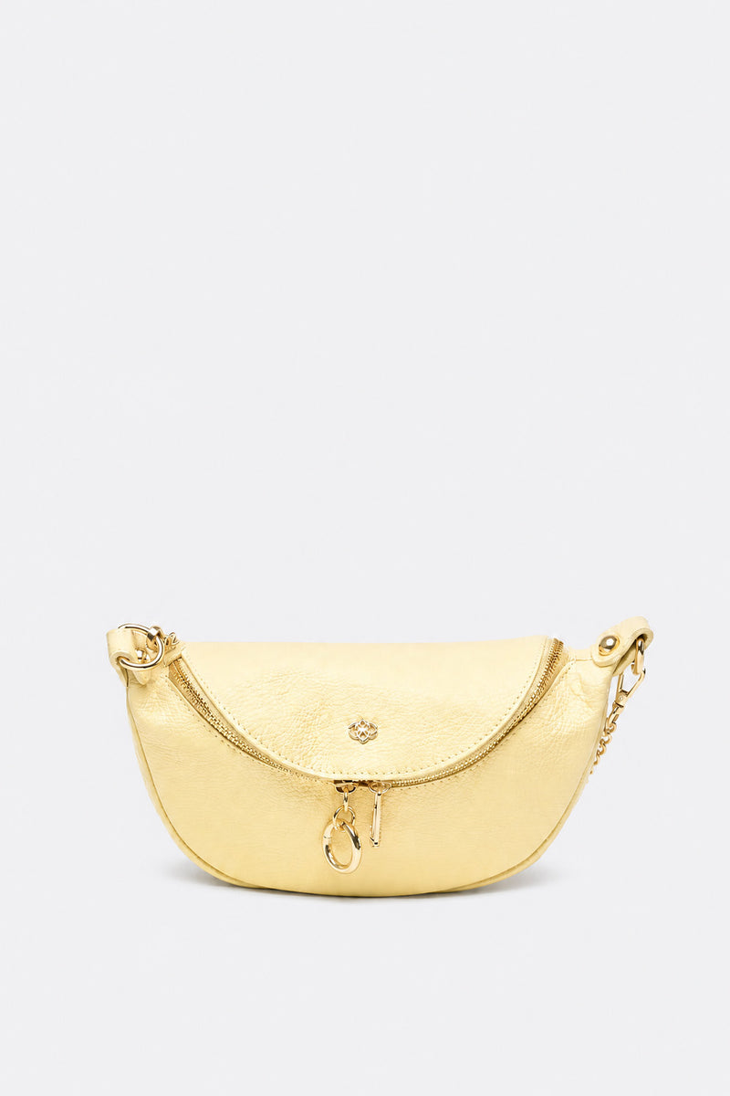 Marsupio Bea Giallo Chiaro donna Barone firenze - 4
