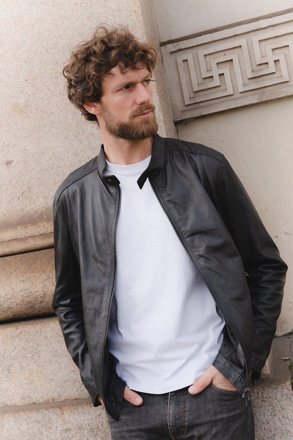 Giacca Massi Nero uomo Barone firenze - 4