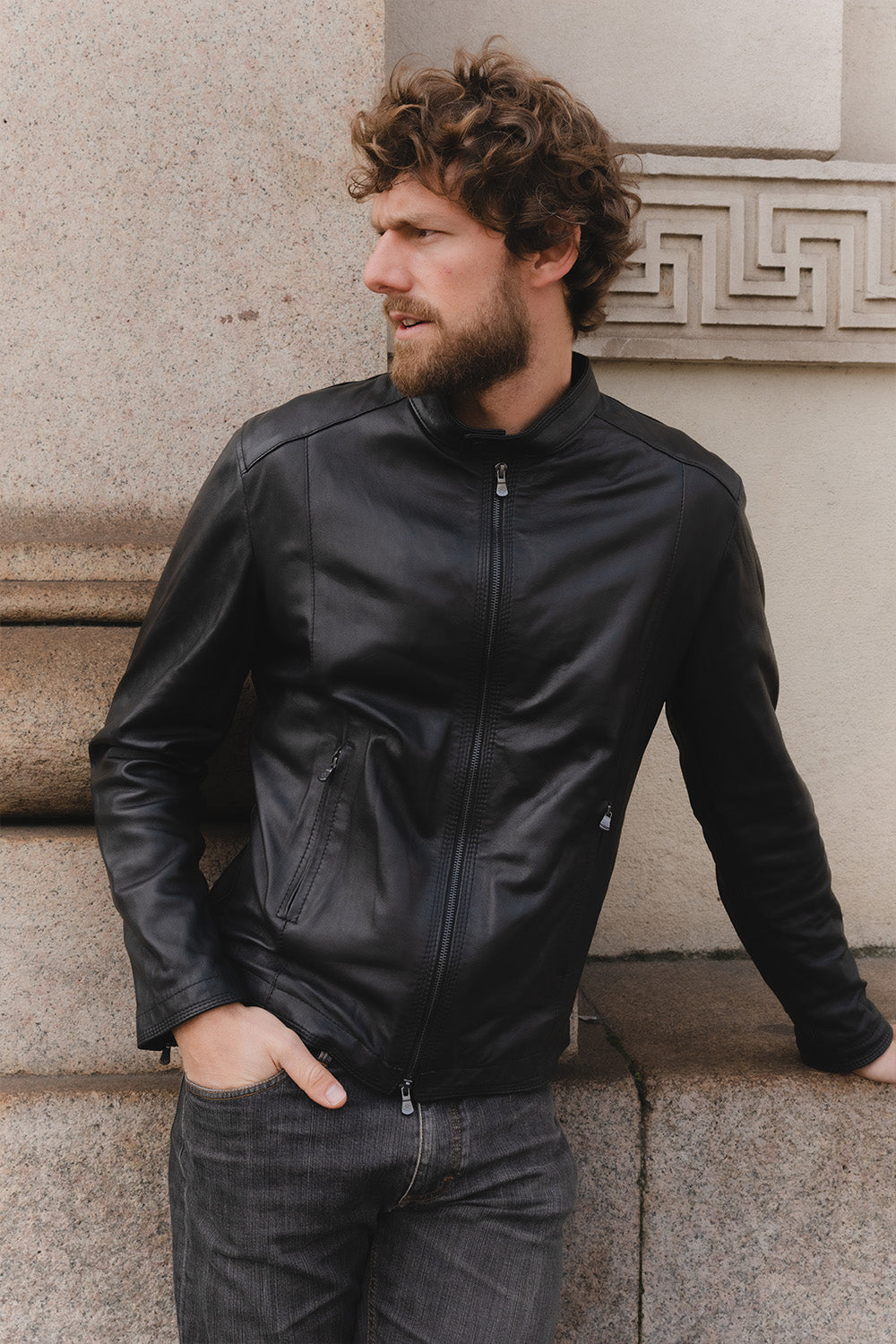 Giacca Massi Nero uomo Barone firenze - 2