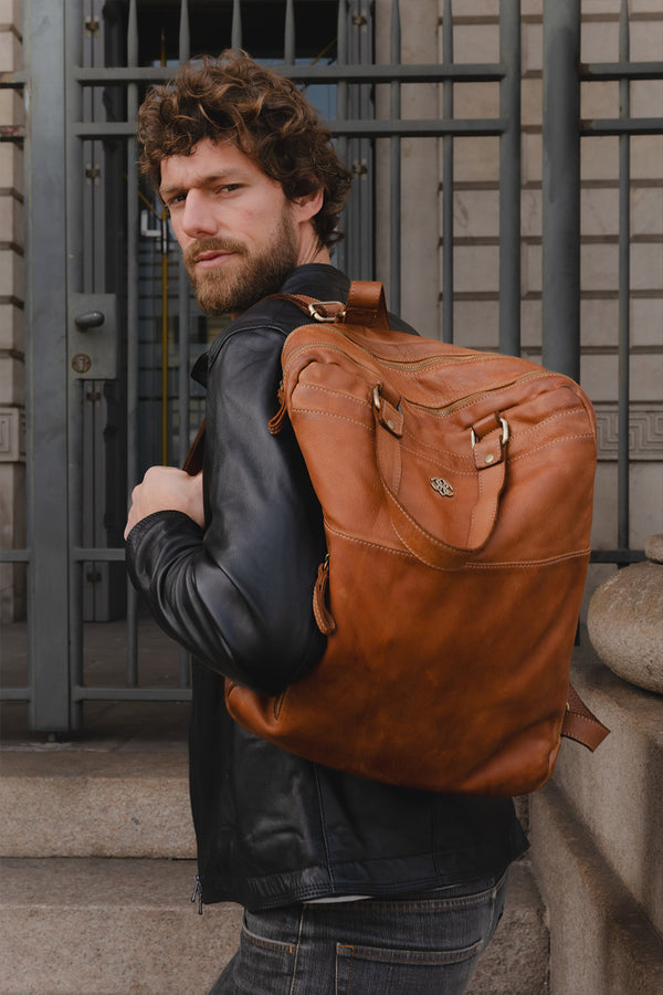 Zaino Bolgheri Cuoio unisex Barone firenze