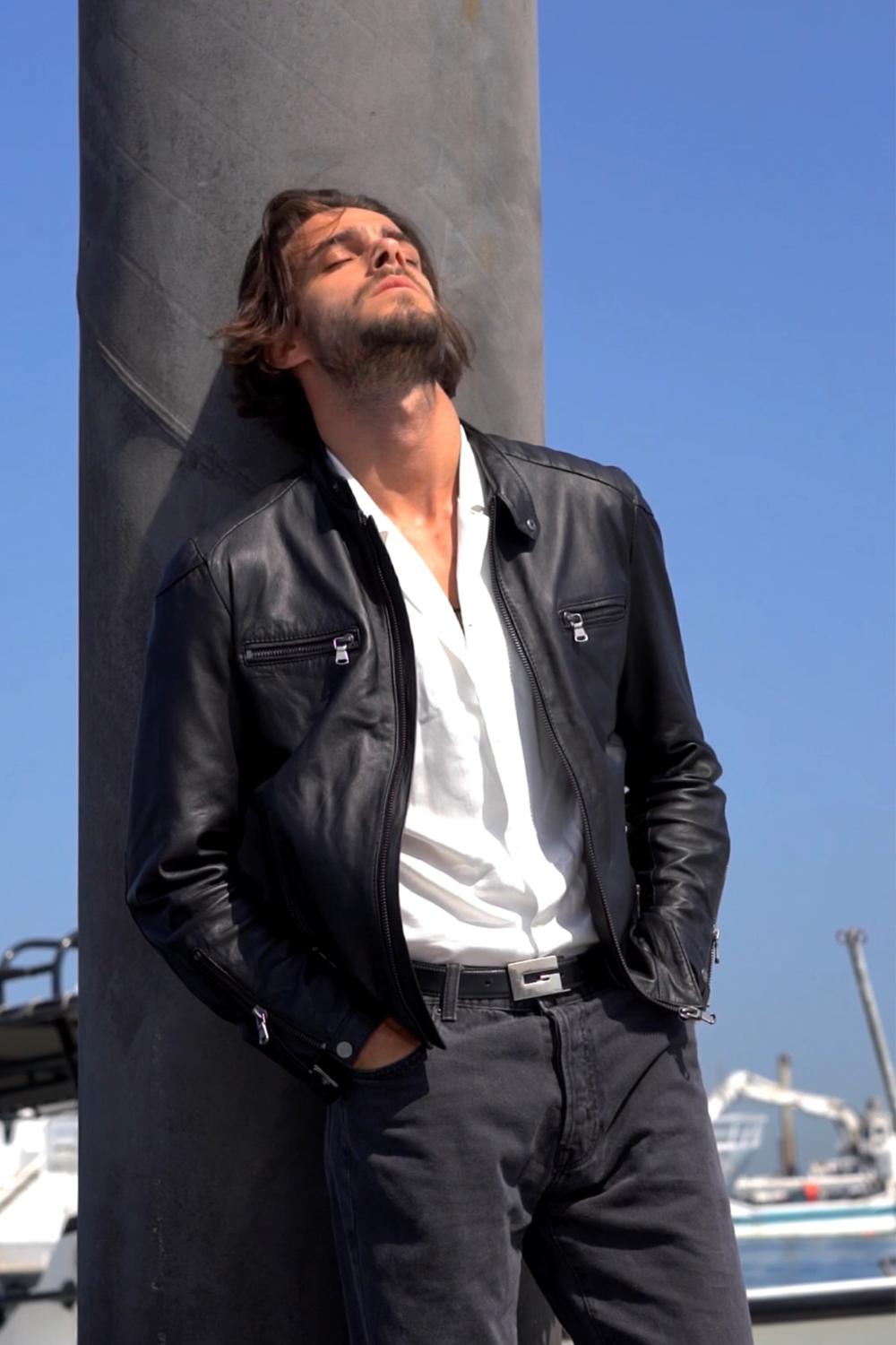 Michele Giacca di Pelle con Impunture 100% vera pelle Made in Italy - Barone Firenze