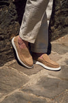 Mocassino Camoscio Uomo Beige uomo Barone firenze - 6