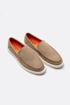 Mocassino Camoscio Uomo Beige uomo Barone firenze - 5
