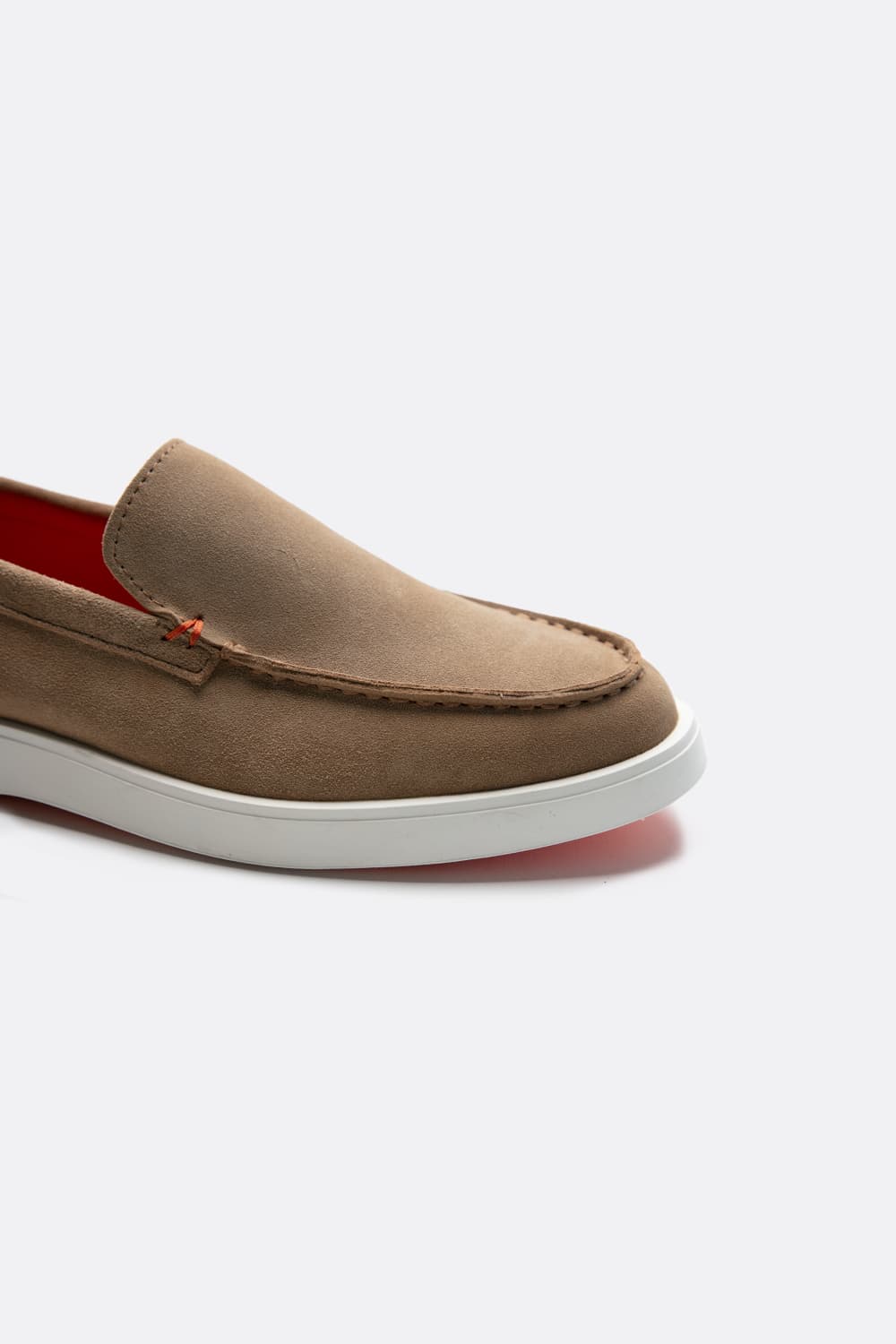 Mocassino Camoscio Uomo Beige uomo Barone firenze - 8