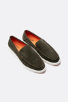 Mocassino Camoscio Uomo Verde uomo Barone firenze - 5